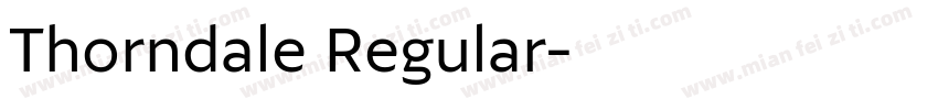 Thorndale Regular字体转换